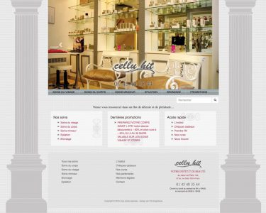 Design du site web Cellu Hit