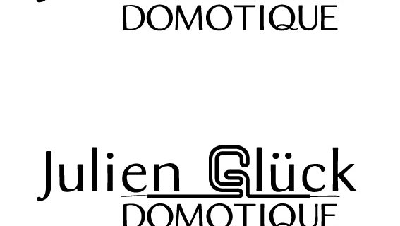 Création du logo Julien Glück Domotique